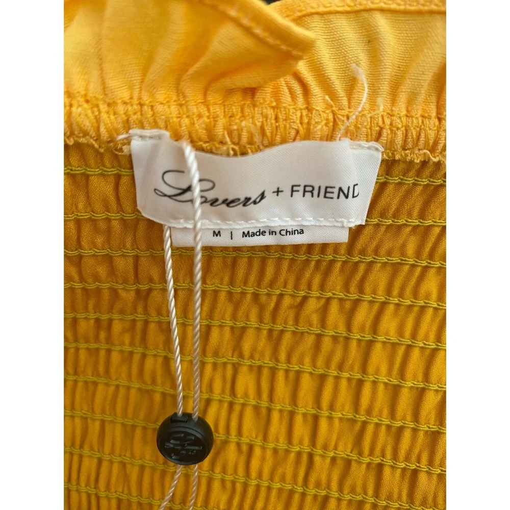 NWT Lovers + Friends Yellow Holden Dress - Picture 3 of 3